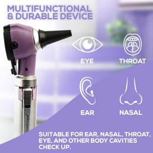 RiteScope Otoscope - Ear Scope with Light, Ear Infection Detector, Pocket Size, in Purple Color