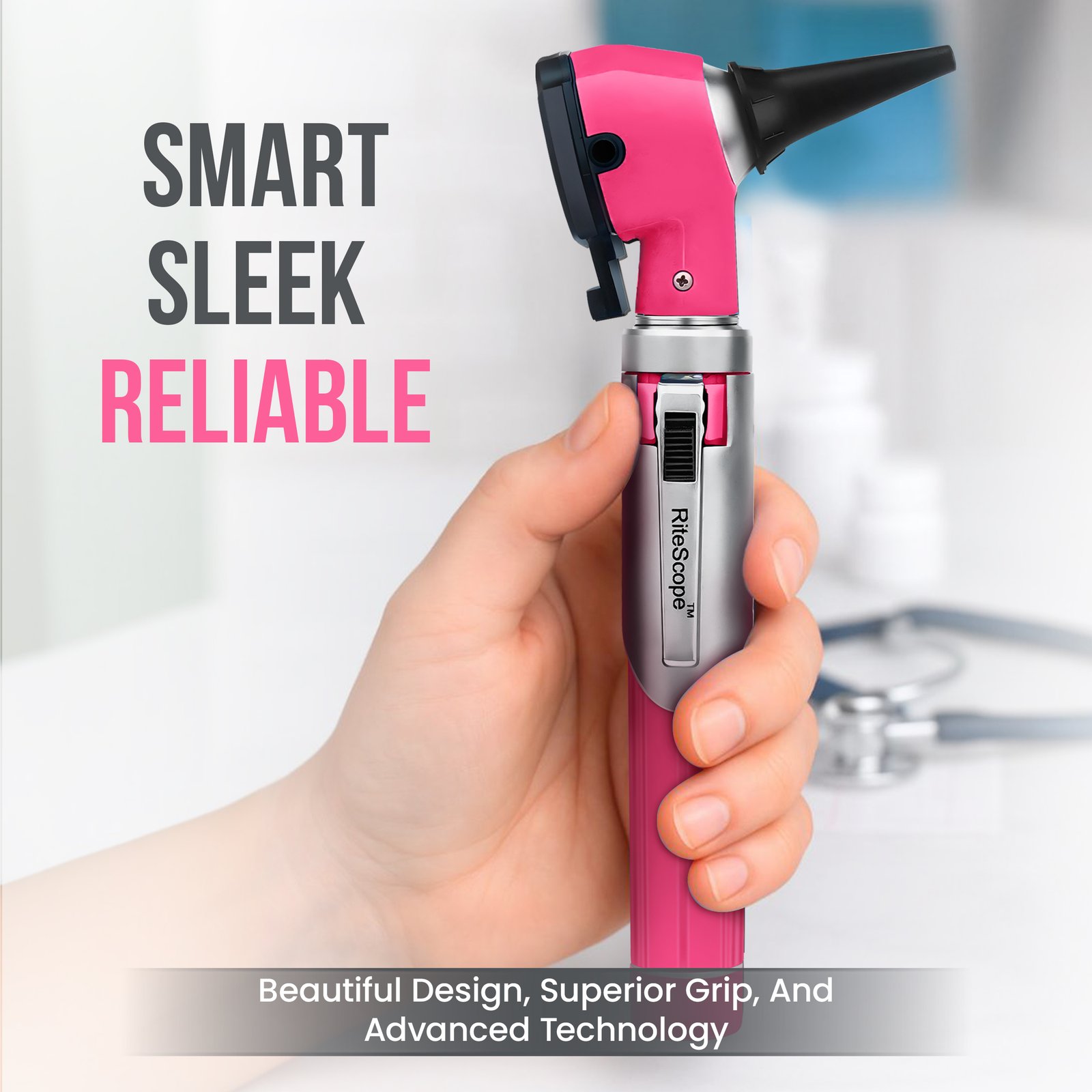 RiteScope Otoscope - Pink - Image 6
