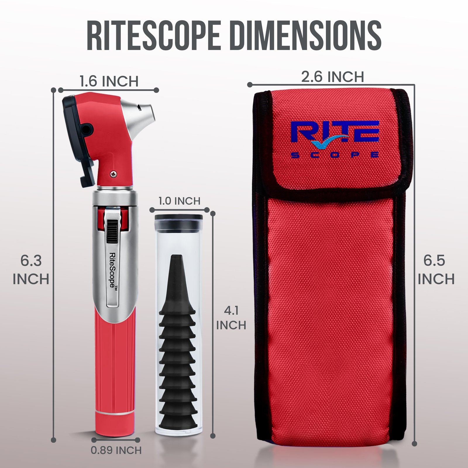 RiteScope Otoscope - Red - Image 2